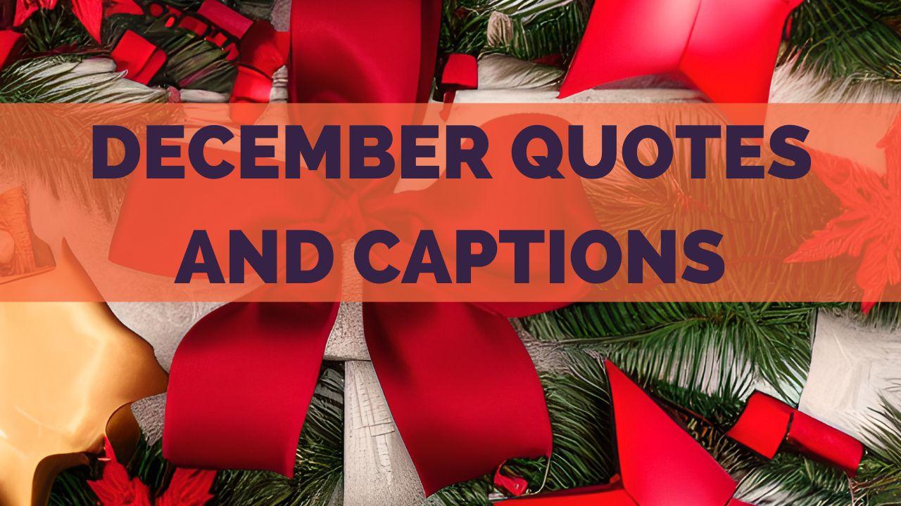 December quotes and captions