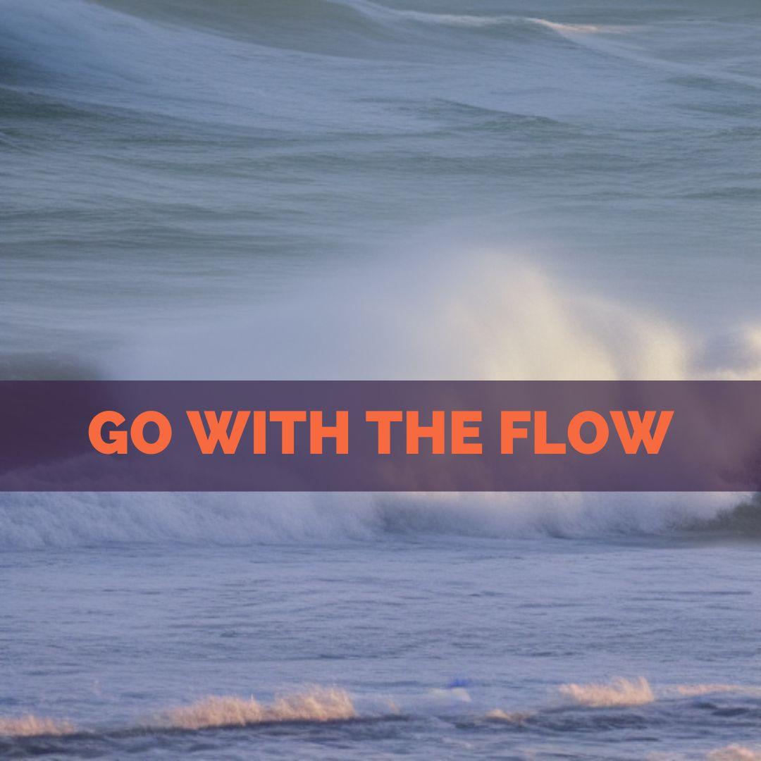 Go with the flow surfing captions and quotes